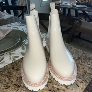 Dolce Vita Stormy H2O Chelsea Boots, Ivory 10 $75